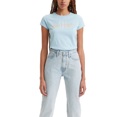 T-Shirt Monogram Jeans Mall Women\'s Klein Iconic Logo | Short-Sleeve Hawthorn Calvin