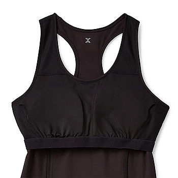 Xersion Sleeveless Built in Bra Midi Tennis Dress, Color: Black White -  JCPenney