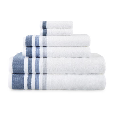 Home Expressions Solid & Stripe Bath Towel