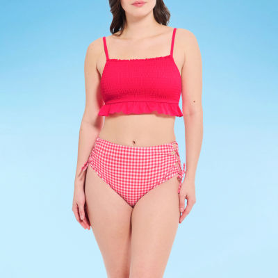 Decree Womens Adjustable Straps Juniors Bralette Bikini Swimsuit Top