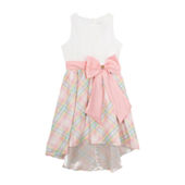 Rare Editions Big Girls Embellished Sleeveless Fit + Flare Dress