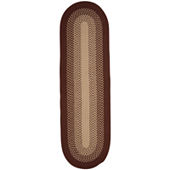 Better Trends Newport Braid Oval Rug, 3'6X5'6, Brown