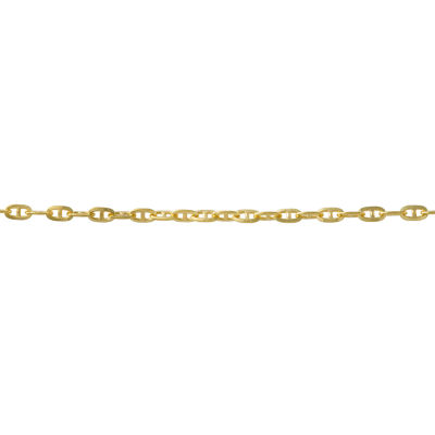 14K Gold 18 Inch Solid Curb Chain Necklace