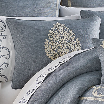 Queen Street Augusta 4-pc. Damask + Scroll Comforter Set