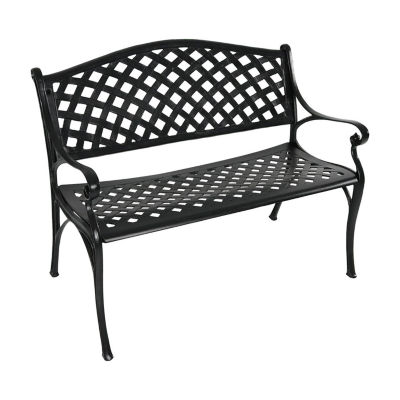Sunnydaze Collection Patio Bench, Color Black JCPenney