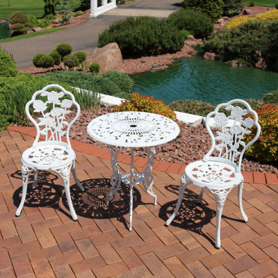 Sunnydaze Patio Collection 3-pc. Bistro Set Rust Resistant