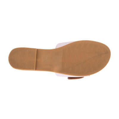 Olivia Miller Womens Slide Sandals