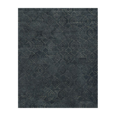 Fieldcrest Lombard Geometric Hand Tufted Indoor Rectangular Area Rug