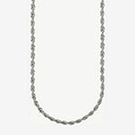 Shaquille O'Neal Xlg Stainless Steel 24 Inch Solid Rope Chain Necklace