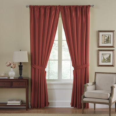 Elrene Home Fashions Versaille Rod Pocket Light-Filtering Single Curtain Panel
