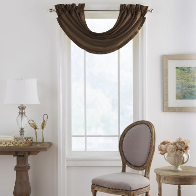 Elrene Versailles Rod-Pocket Waterfall Valance