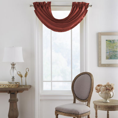 Elrene Versailles Rod-Pocket Waterfall Valance