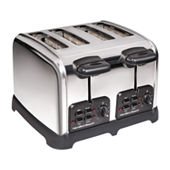 Black+Decker 4-Slice Toaster TR0045, Color: Black - JCPenney