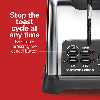 Hamilton Beach 4 Slice Long-Slot Toaster with Sure-Toast One-Slice