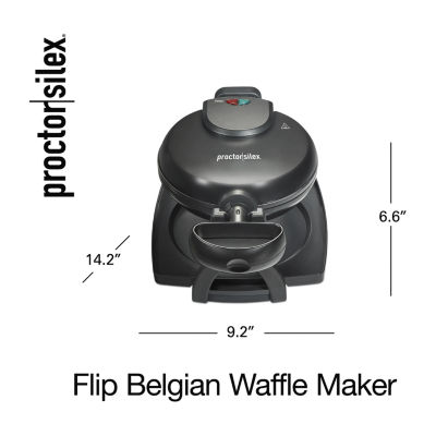 Proctor Silex Flip Belgian Waffle Maker With Nonstick Grids