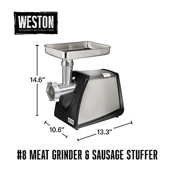 Weston® #8 Electric Meat Grinder & Sausage Stuffer - 33-0801-W