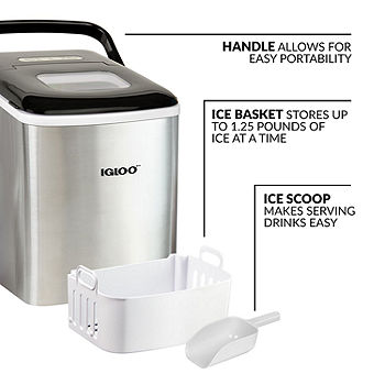 Igloo Automatic Self-Cleaning 26-Pound Ice Maker, Black