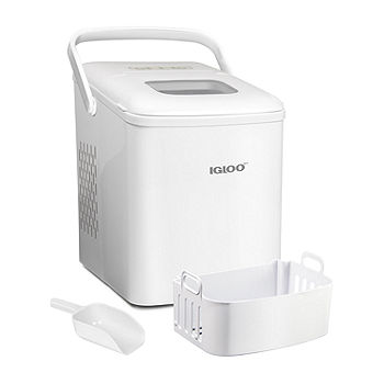 BLACK+DECKER Self-Cleaning Portable Ice Machine with 26-Lb. Capacity Every  24 Hours with Basket & Scoop BIMH226W, Color: White - JCPenney
