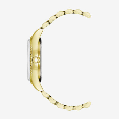 Armitron Womens Gold Tone Bracelet Watch 75 5849bkgp