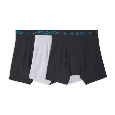 Fruit of the Loom Breathable Stretch Mens 3 Pack Boxer Briefs