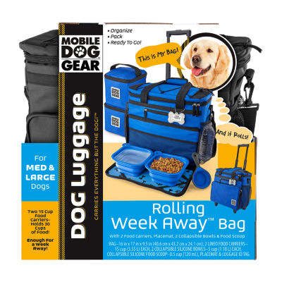 Mobile Dog Gear Rolling Week Away Pet Travel Bag