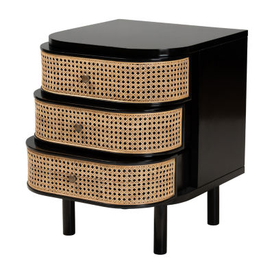 Nabila 3-Drawer Nightstand