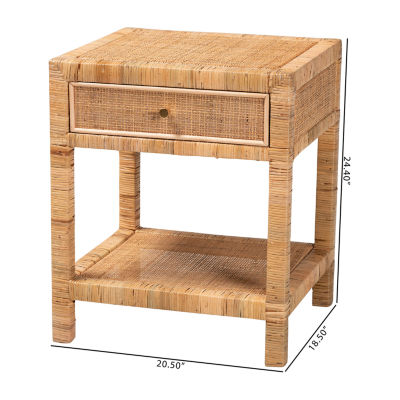 Adelia 1-Drawer Nightstand