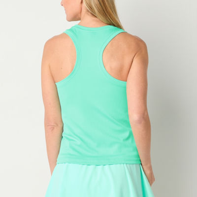 Xersion Womens Rib Scoop Neck Sleeveless Tank Top