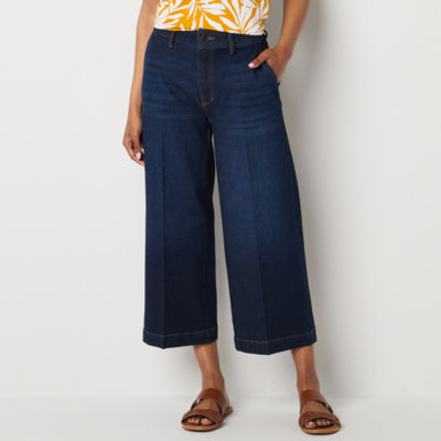 Liz Claiborne Mid Rise Cropped Pants