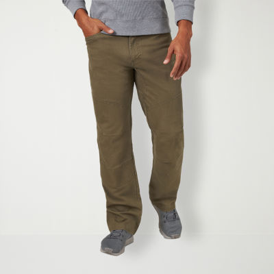 Pleated Front Wrangler No Iron Ultimate Khaki Straight Fit Lee