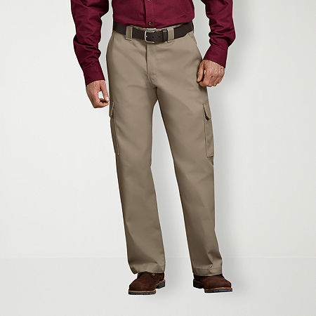 Dickies Flex Twill Mens Relaxed Fit Cargo Pant, 42 32, Brown