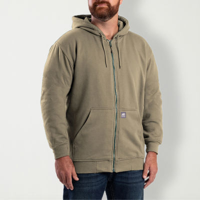 Berne Big and Tall Mens Long Sleeve Fleece Lined Zipper Hoodie