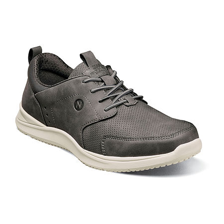 Nunn Bush Conway Mens Moc Closed Toe Oxford Shoes, 10 Medium, Gray