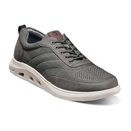 Nunn Bush Mens Ponte Oxford Shoes, 8 Medium, Gray