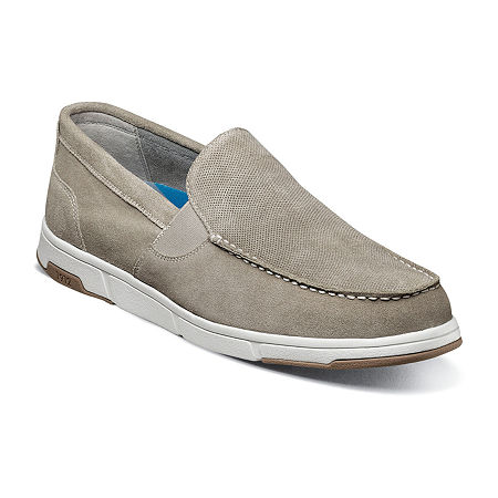 Nunn Bush Mens Luca Loafers, 14 Medium, Gray
