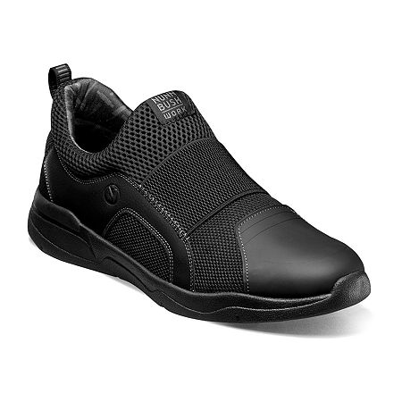 Nunn Bush Mens Grazie Work Shoes Wide Width, 13 Wide, Black