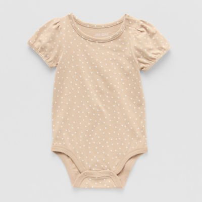 Okie Dokie Baby Girls Round Neck Short Sleeve Bodysuit