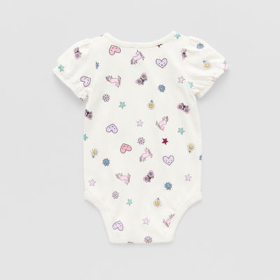 Okie Dokie Baby Girls Short Sleeve Bodysuit