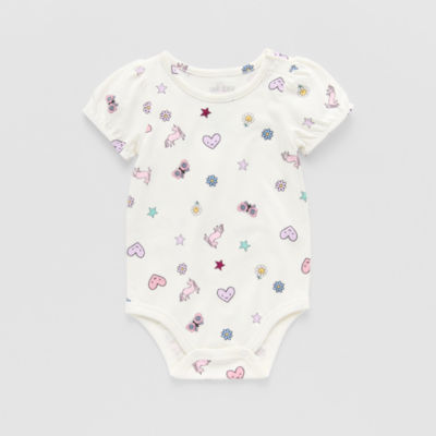 Okie Dokie Baby Girls Short Sleeve Bodysuit