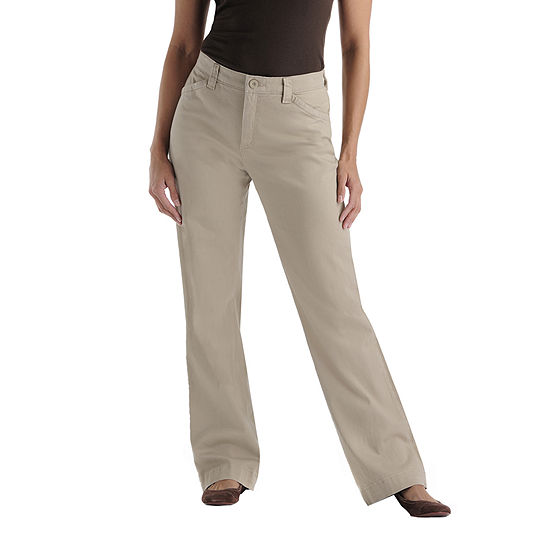 Lee® Comfort Waist Straight Leg Twill Pants, Color: Lt Khaki - JCPenney