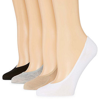 Peds 4 Pair Multi-Pack Liner Socks - Womens