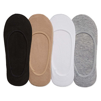 Peds Women's 2pk Cozy Slipper Liner Socks - Charcoal/heather Gray