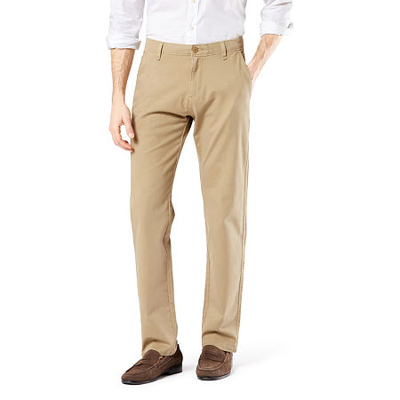 Dockers Ultimate Chino With Smart 360 Flex Mens Slim Fit Flat Front Pant, 30 32, Beige