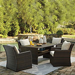 Signature Design by Ashley® Easy Isle 5-Piece Outdoor Table Set