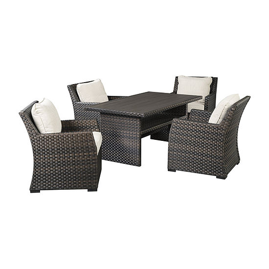 Signature Design by Ashley® Easy Isle 5-Piece Outdoor Table Set