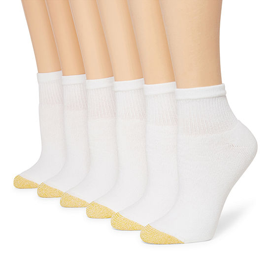 Gold Toe 6 Pair Quarter Socks Womens