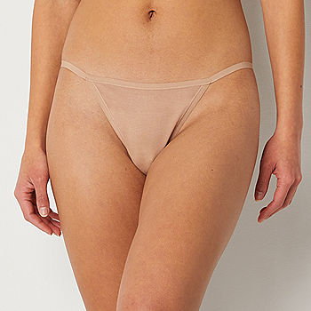 Women's organic cotton thong in white – Y.O.U underwear