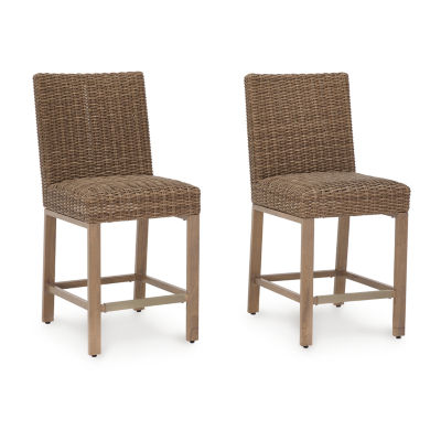 Signature Design by Ashley® Walton Bridge 2-pc. Counter Height Bar Stool Set
