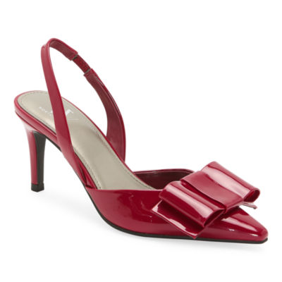 Worthington Womens Michael Pointed Closed Toe Cone Heel Pumps