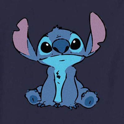 Disney Collection Toddler Unisex Crew Neck Short Sleeve Regular Fit Lilo & Stitch Graphic T-Shirt